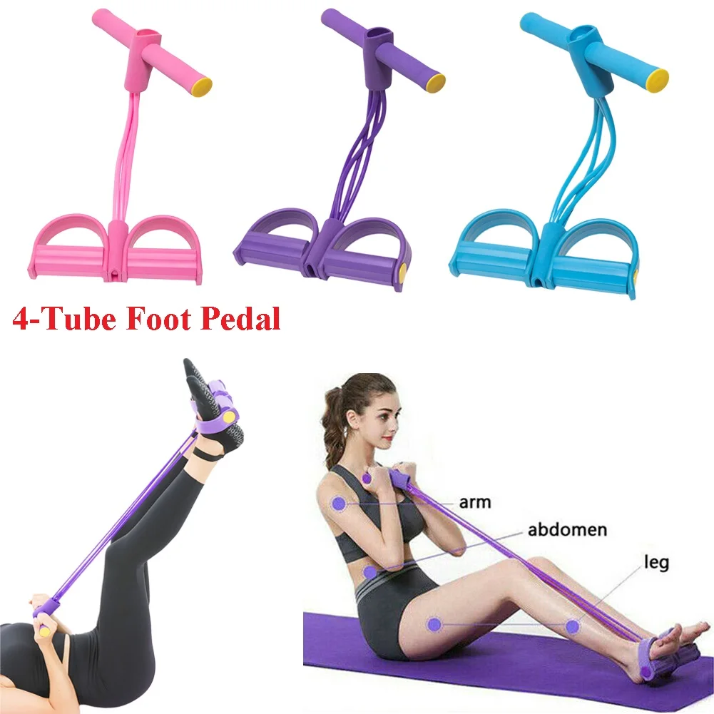 Get Fit at Home with Pedal Rally s 4-Strand Elastic Rope Abdominal Trainer for Strong Sit-Ups and Total Body Fitness