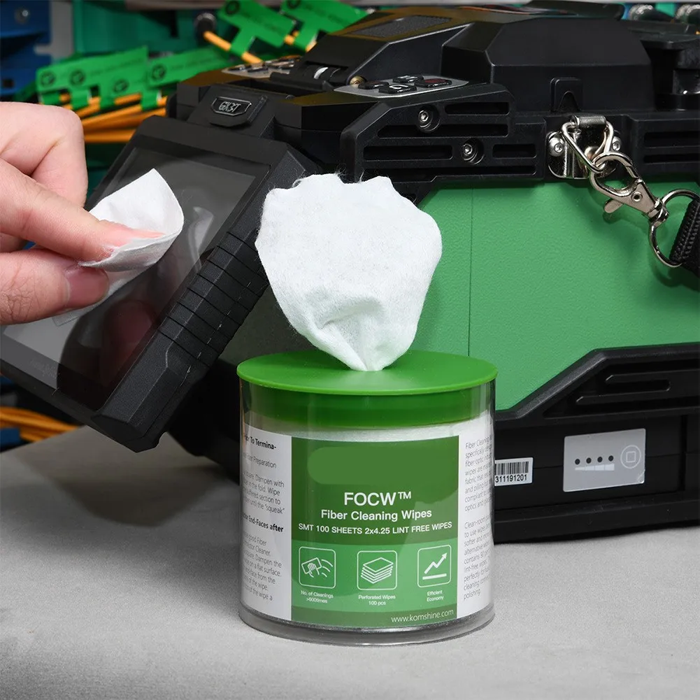 Get the Most Out of Your Fiber Cleaning Efforts with Komshine's Lint free Wipes Clear Breakpoint and Reasonable Usage Amount