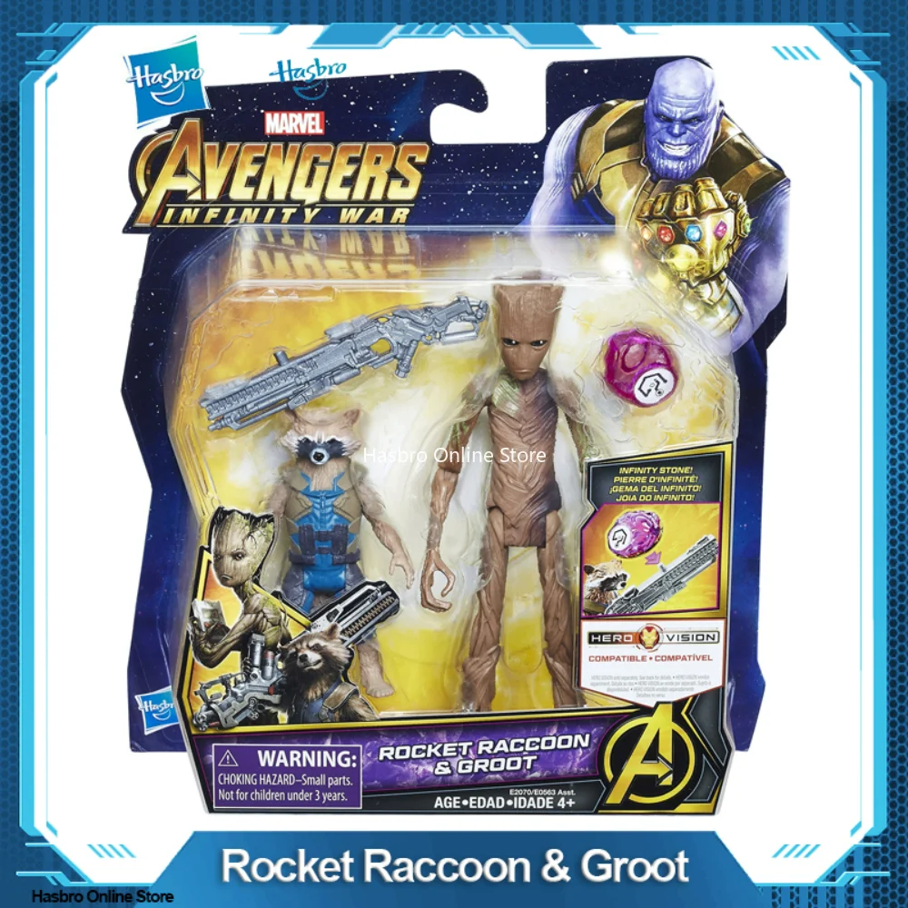 Hasbro Marvel Avengers: Infinity War Rocket Raccoon & Groot with Infinity Stone E2070