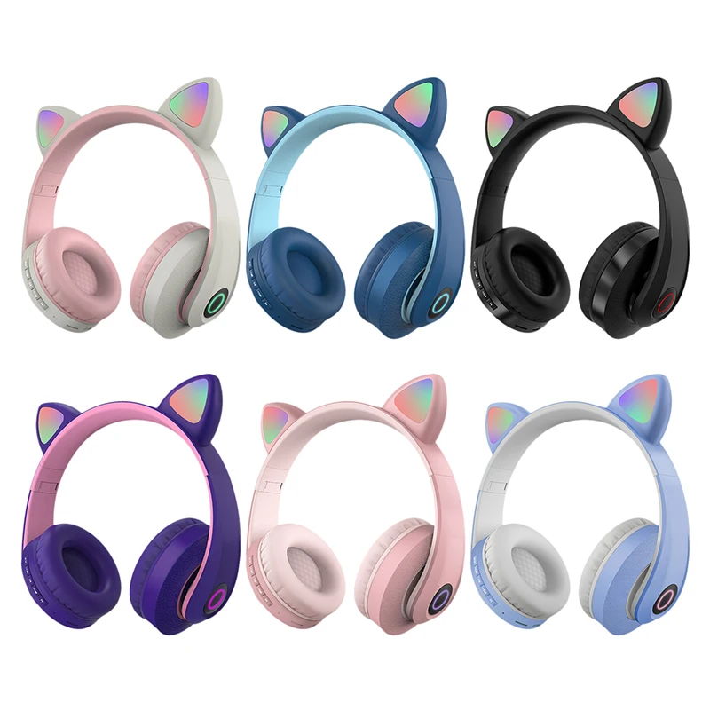 Headphones Fashionable Long Battery Life Glow Light Wireless Premium Sound Quality Pc Phone Gaming Headset For