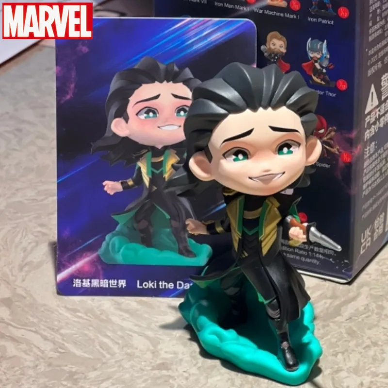 Infinity Saga Series Blind Box Iron Man Spider Man Thor Mini Figures Loki Figurine Mystery Surprise Box Dolls Toys Xmas Gift