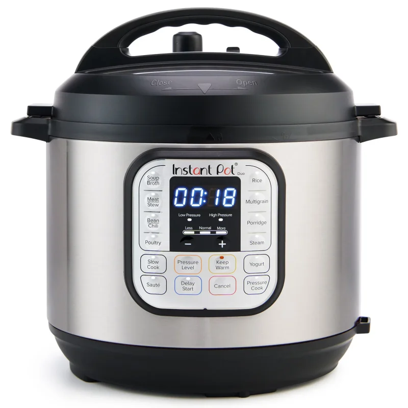 Instant Pot Duo 6-Quart 7-in-1 Electric Pressure Cooker with Easy-Release Steam Switch , Slow Cooker, Rice Cooker, Steamer