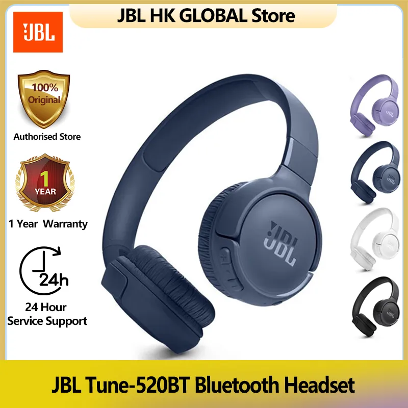 JBL 100%Original TUNE -520BT/510BT Boys and Girls Bluetooth Wireless Headphones, Music Sports Headphones with Microphone