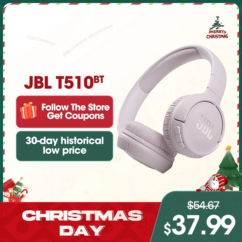 JBL TUNE 510bt T510bt Wireless Bluetooth Headphones Music Sports Headset Boys and Girls Mobile Computer Universal