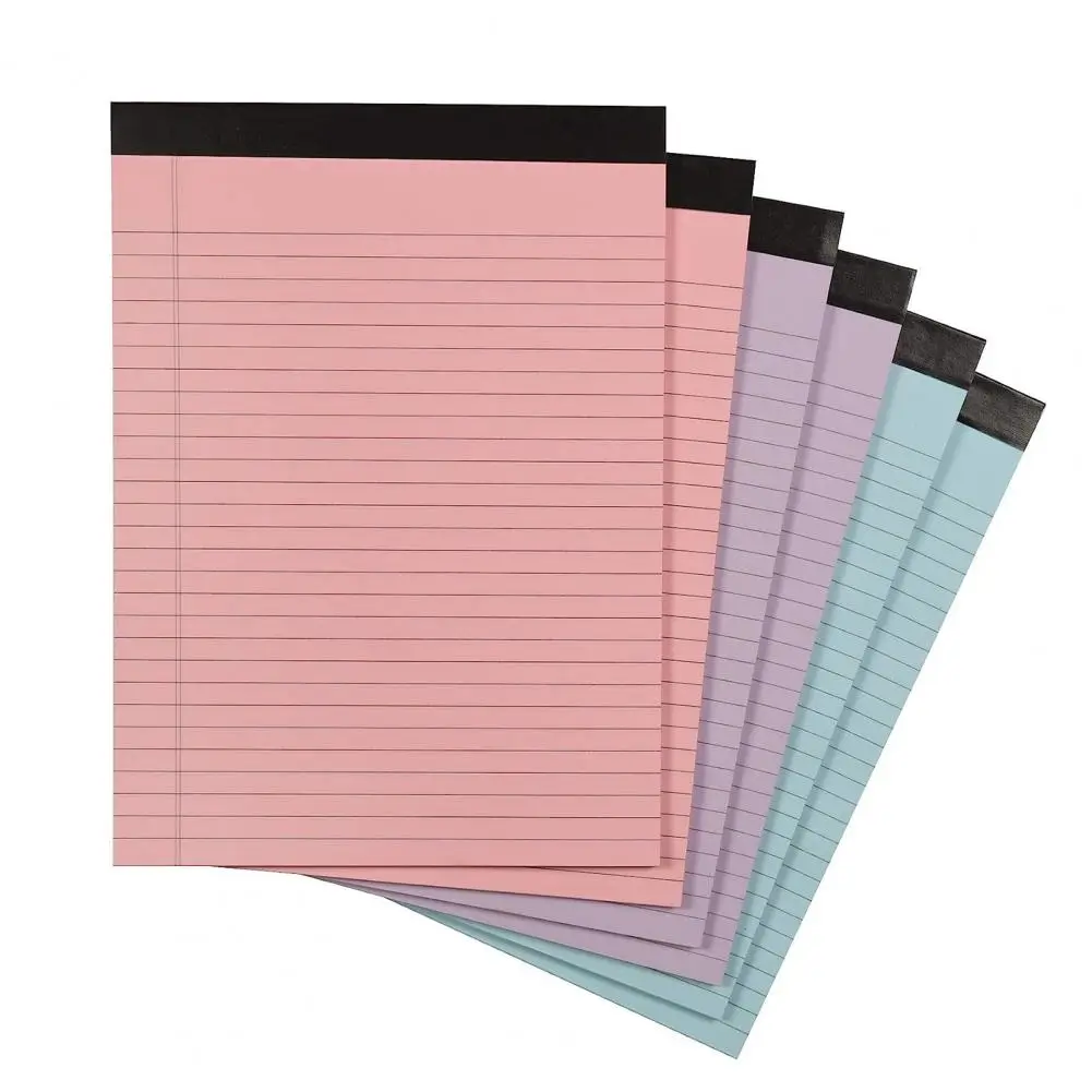 Lined Legal Pad 50 Pages Ink-proof Thick College Office Students Scribbling Book Note Scratch Paper 21x35.5CM 80gsm