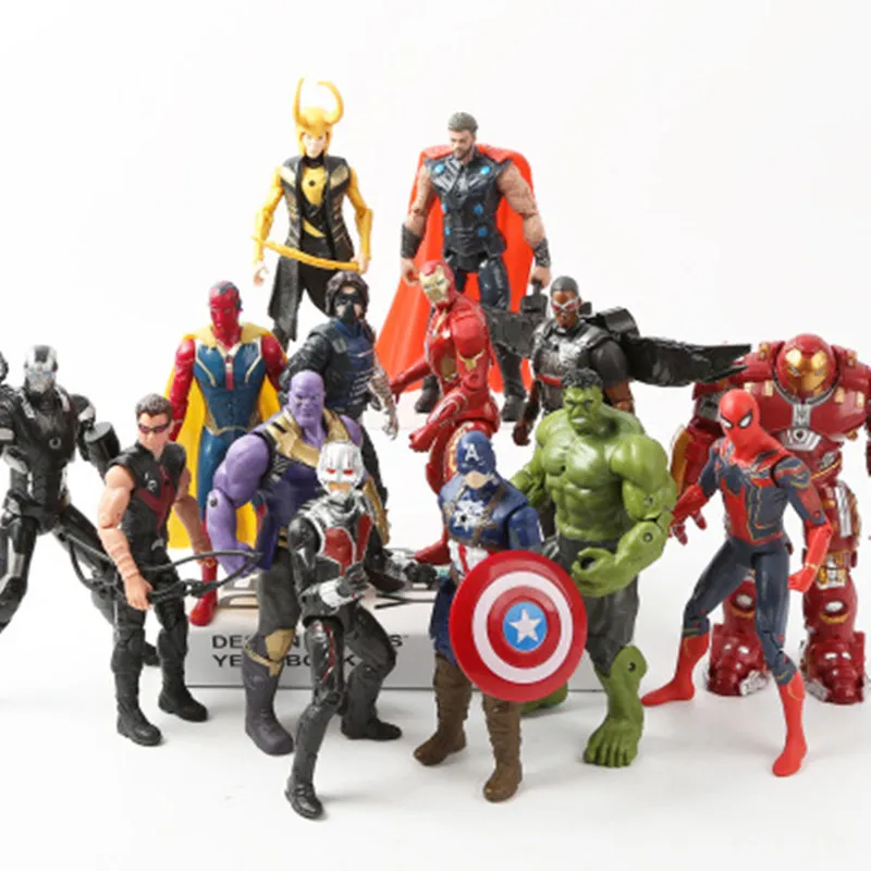 Marvel Avengers 3 infinity war Movie Anime Super Heros Captain America Ironman thanos hulk thor Superhero Action Figure Toy