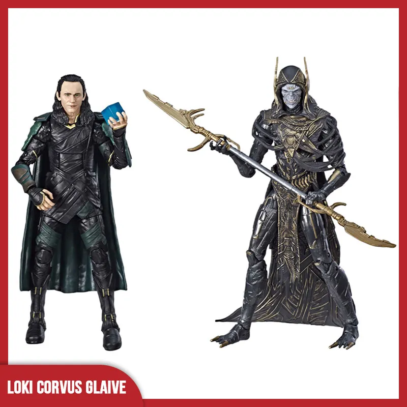 Marvel Legends Series Avengers: Infinity War Loki Vs Corvus Glaive Exclusive Action Figure Collectible Model Toys Original
