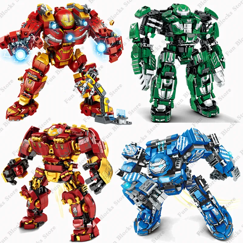 Marvel Model Superheroes IRON Hulkbuster War Machine Building Blocks Avenger Infinity Classic Movie MOC Kids Boys Toys DIY Gifts