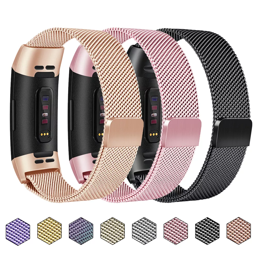 Metal Magnetic Strap For Fitbit Charge 2/Charge 3/Charge 4/Charge 3 SE Band Bracelet Watchband For Fitbit Charge 2 3 4 Strap