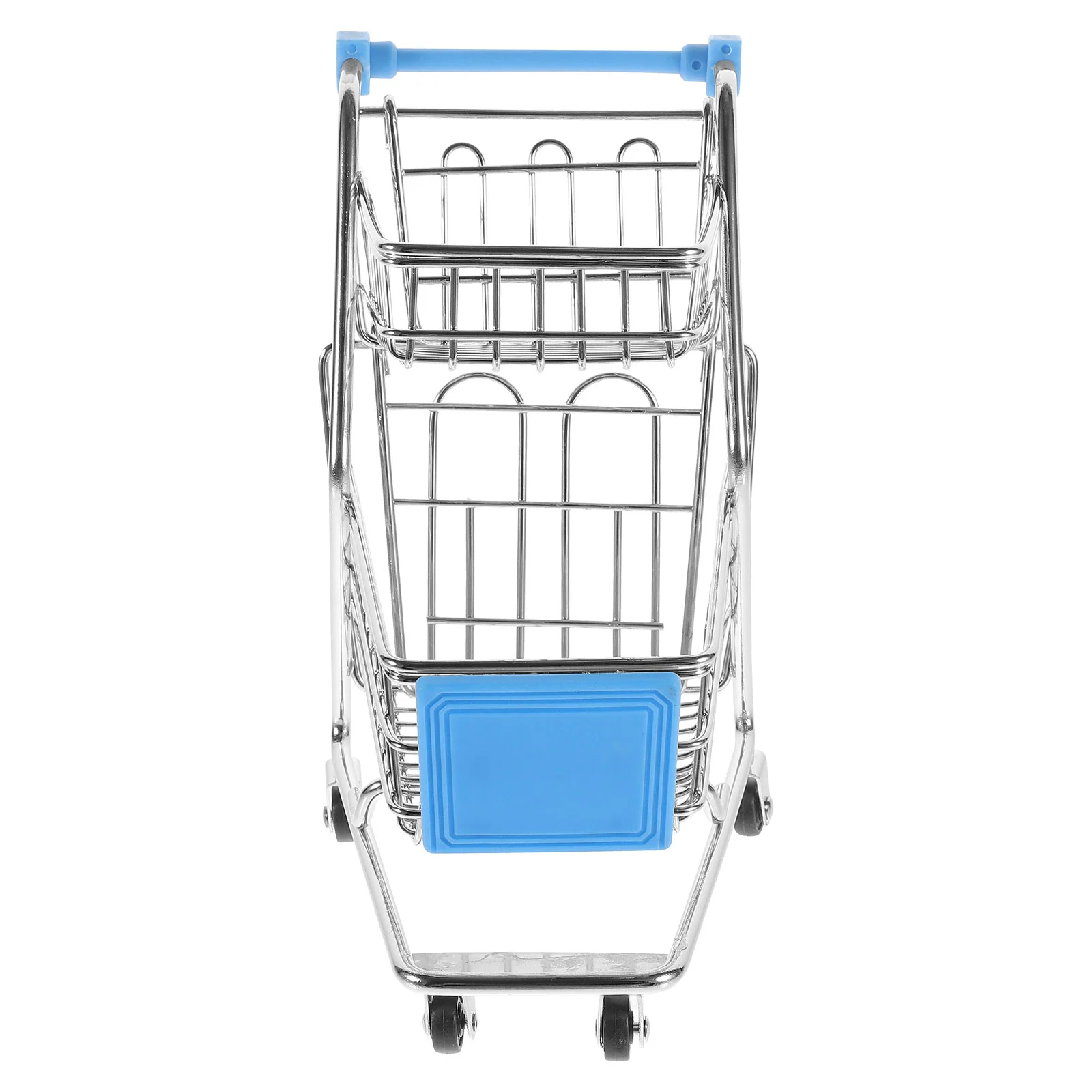 Mini Shopping Cart Trolley Make Up Holder Rack Storage Basket Toy Small Shopping Cart
