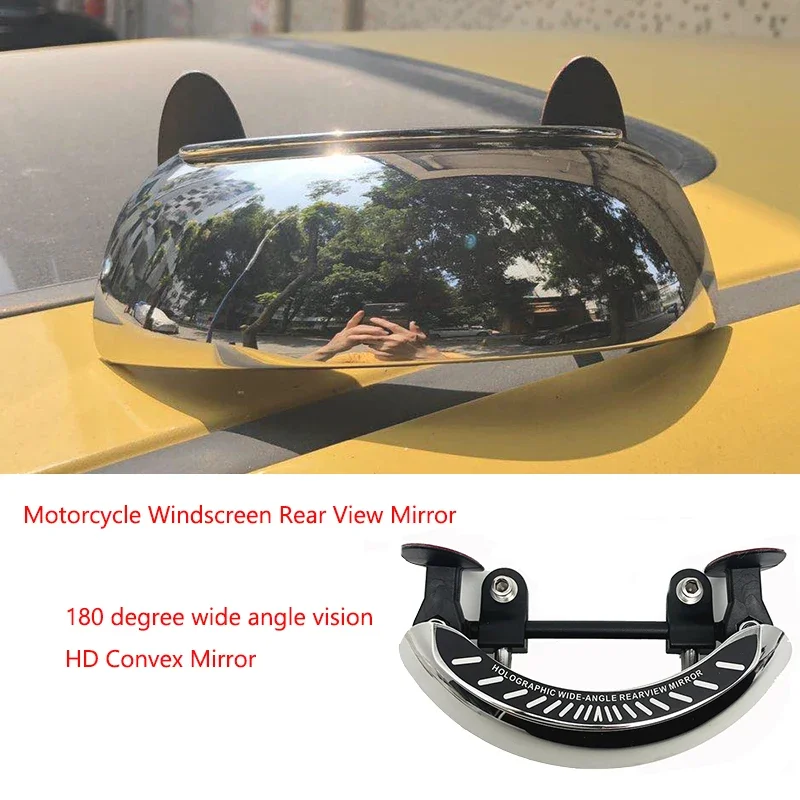 Motorcycle R1200GS R1250GS Windscreen 180+ degree blind spot mirror wide Angle rear view mirror