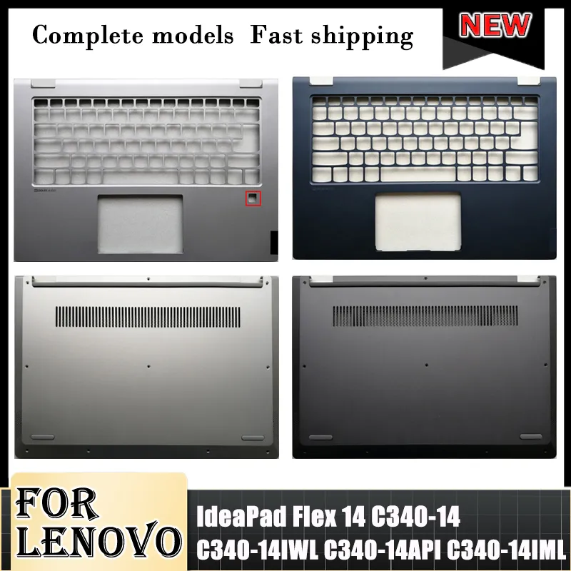 New For Lenovo IdeaPad Flex 14 C340-14 C340-14IWL C340-14API C340-14IML FLEX-14IWL Laptop Cover Palmrest Bottom Cover C340-14