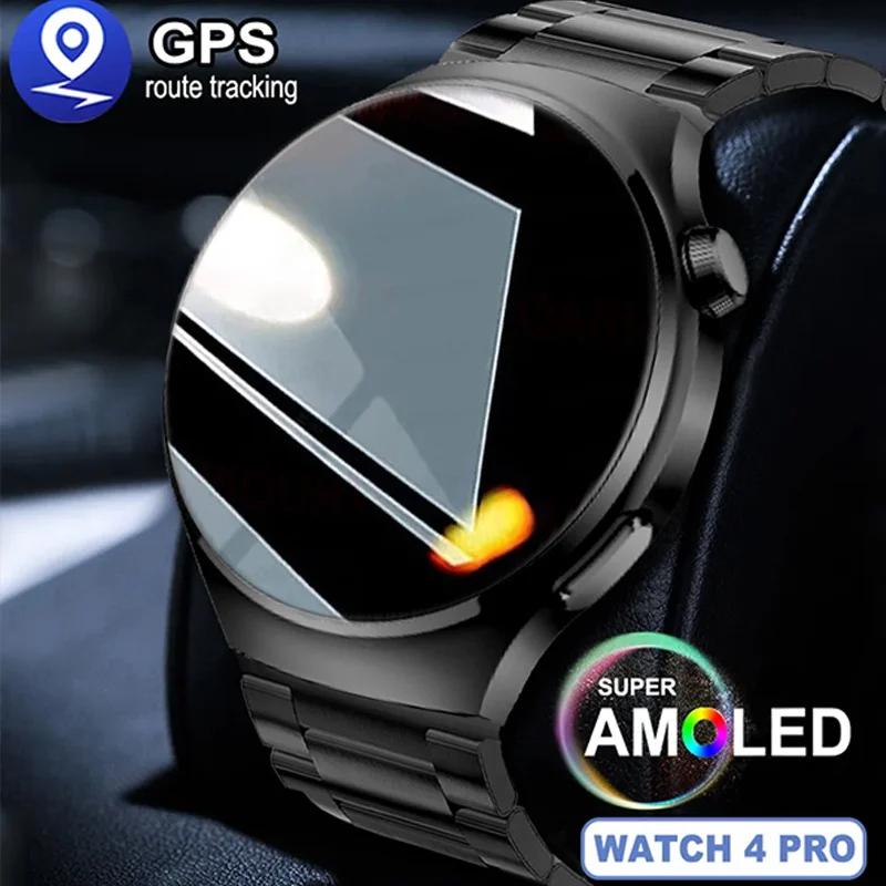New S20 MAX Smartwatch Voice Assistant Compass NFC Access Control Pressure Monitor 480*480 full screen Touch Men's smartwatch