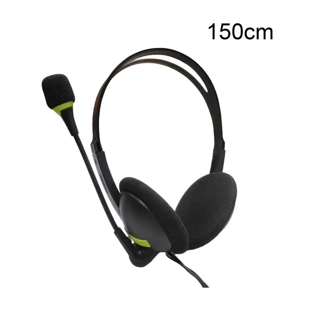 Noise-canceling Headset with Microphone Ergonomic Design Headset Premium Dual Socket 3.5mm Wired for Pc/laptop/computer for Call