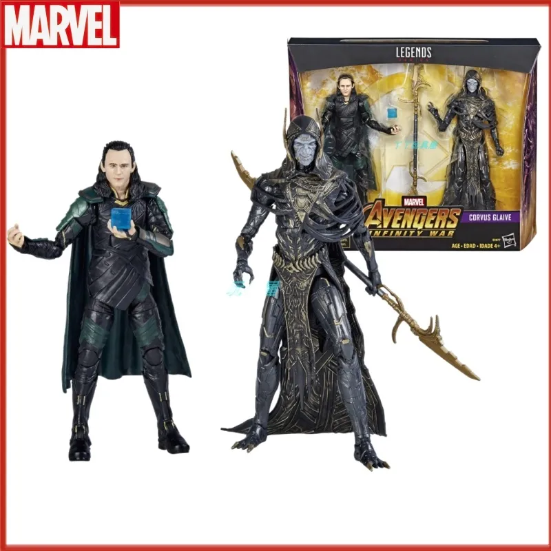 Original Marvel Legends Series Avengers: Infinity War Loki Vs Corvus Glaive Exclusive Action Figure Collectible Model Toys Gifts