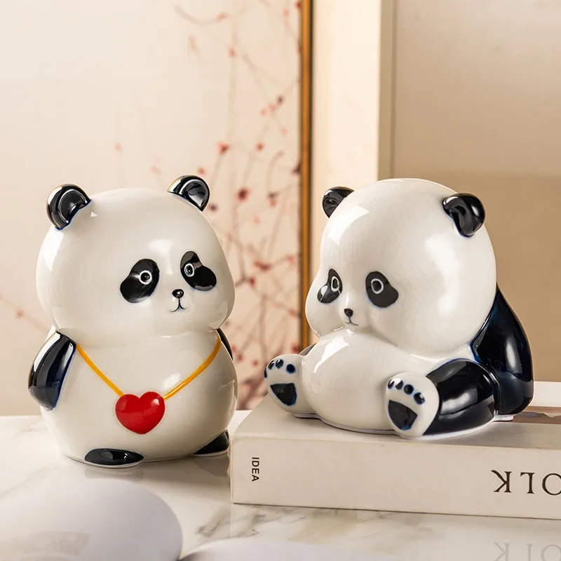 Panda Piggy Bank Kids Money Safe Box Coin Dispenser Saving Mini King Bank Storage Hidden Secret Shop Tirelire Home Decoration