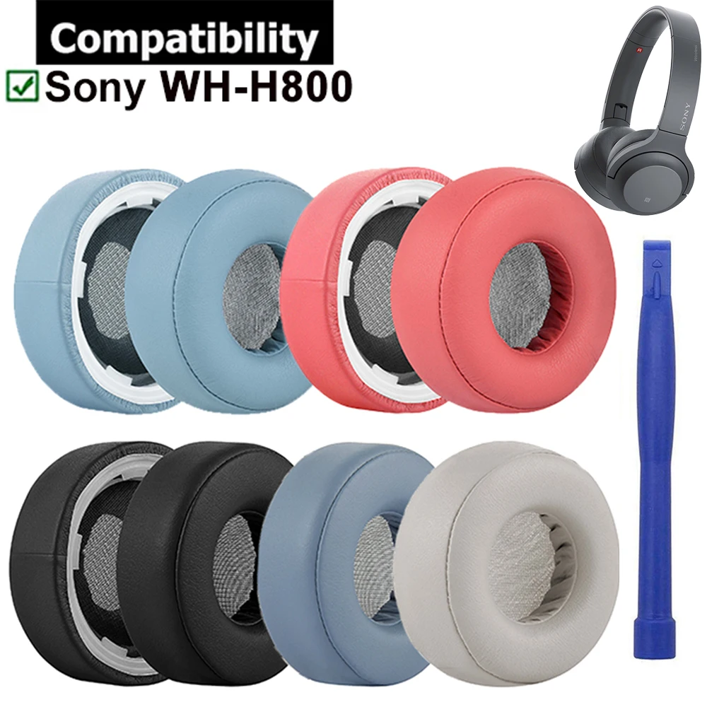 Protein PU Leather Replacement Earpads Ear Pads Muffs Cups Pillows For Sony WH-H800 WH H800 h.ear on 2 Mini Wireless Headphones