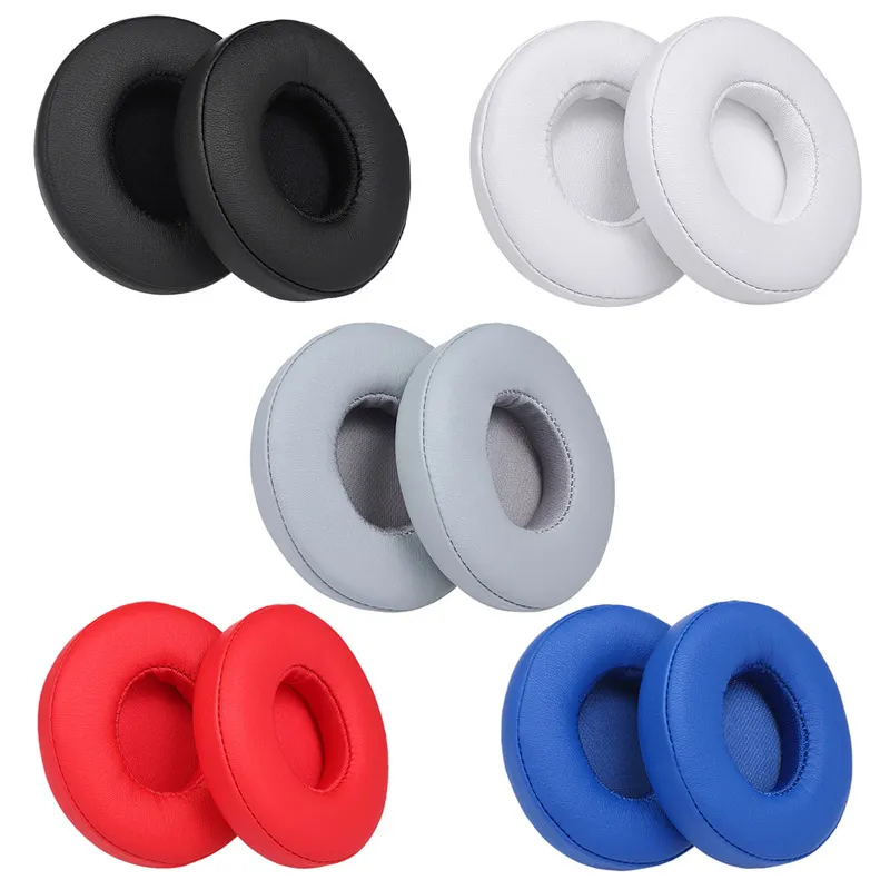 Replacement Earpads for Beats Solo 2 & 3 by Wicked Cushions Ear Pads for Beats Solo3 Wireless ON-Ear Headphones -White print