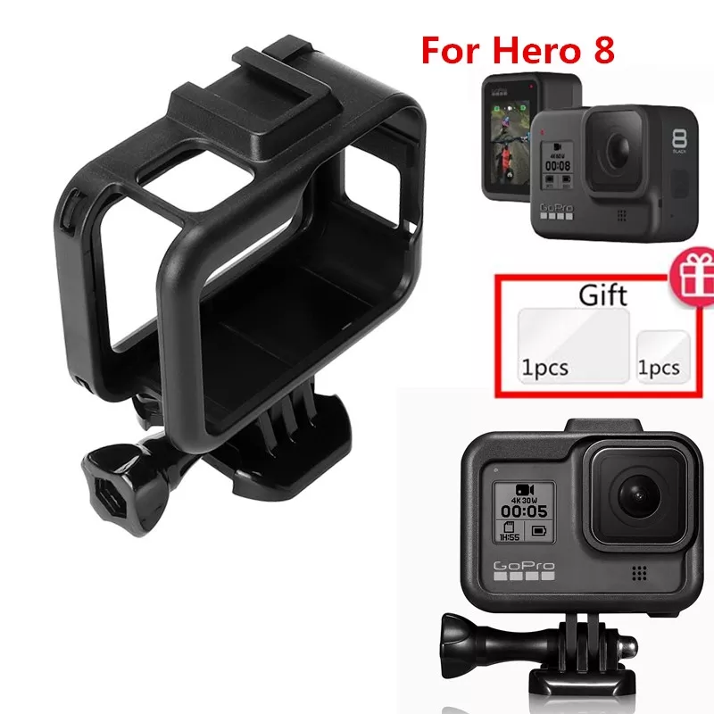 Suptig Accessories for Gopro Hero 8 Standard Protective Frame Housing Case Mount Cover for GoPro Hero8 Black Camera Case