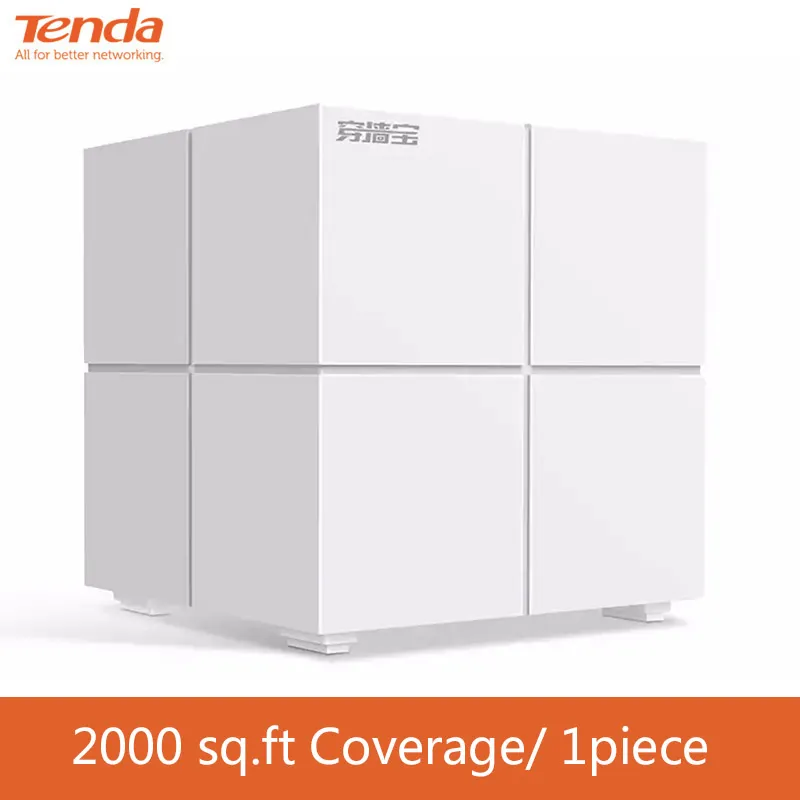 Tenda MW6 Nova Whole Home Mesh Wireless WiFi System with 11AC 2.4G/5.0GHz Wi-Fi 5G Router and Repeater APP Remote Manage
