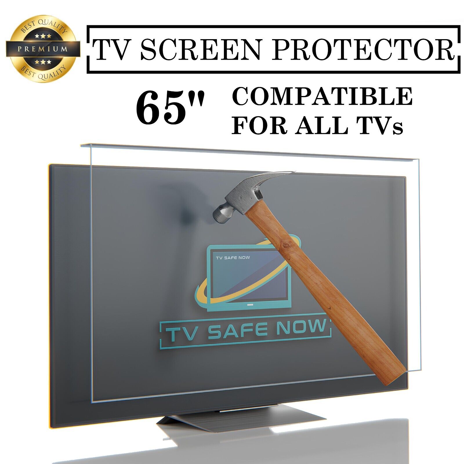 TVSAFENOW TV Screen Protector for 65 inch TVs, Special Dimensions for All Models