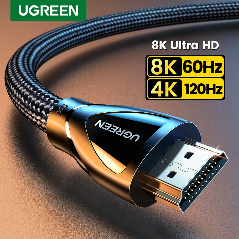 UGREEN HDMI Cable for Xbox Series X HDMI 2.1 Cable 8K/60Hz 4K/120Hz HDMI Splitter for Xiaomi Mi Box PS5 HDR10+ 48Gbps HDMI 2.1