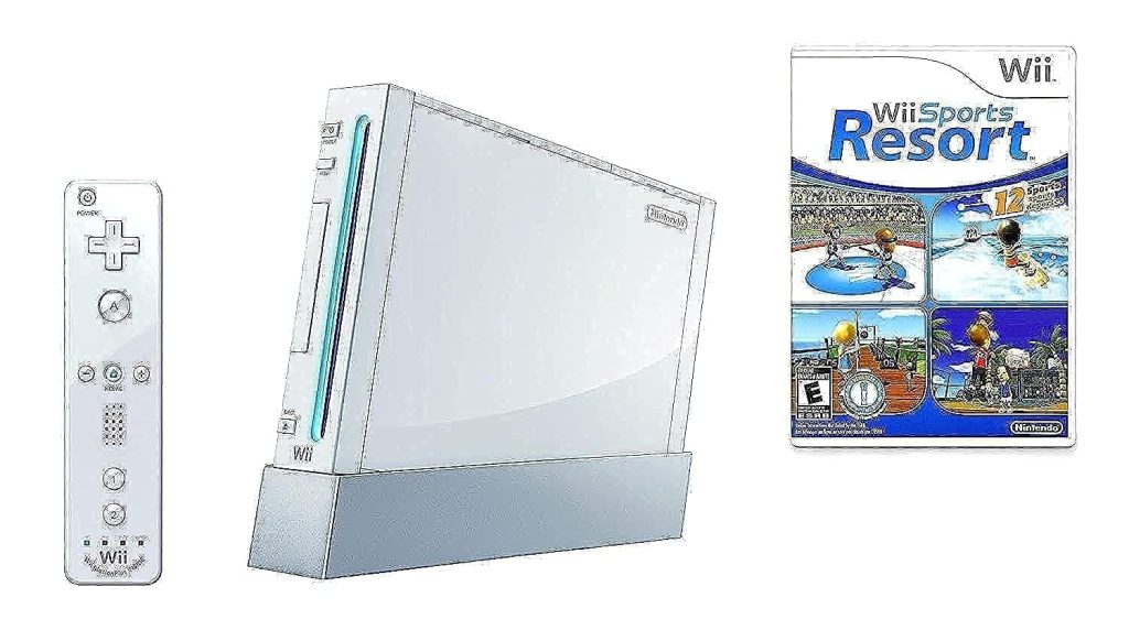 Wii Console w/ Bonus Wii Sports Resort  Wii MotionPlus Bundle (Renewed)