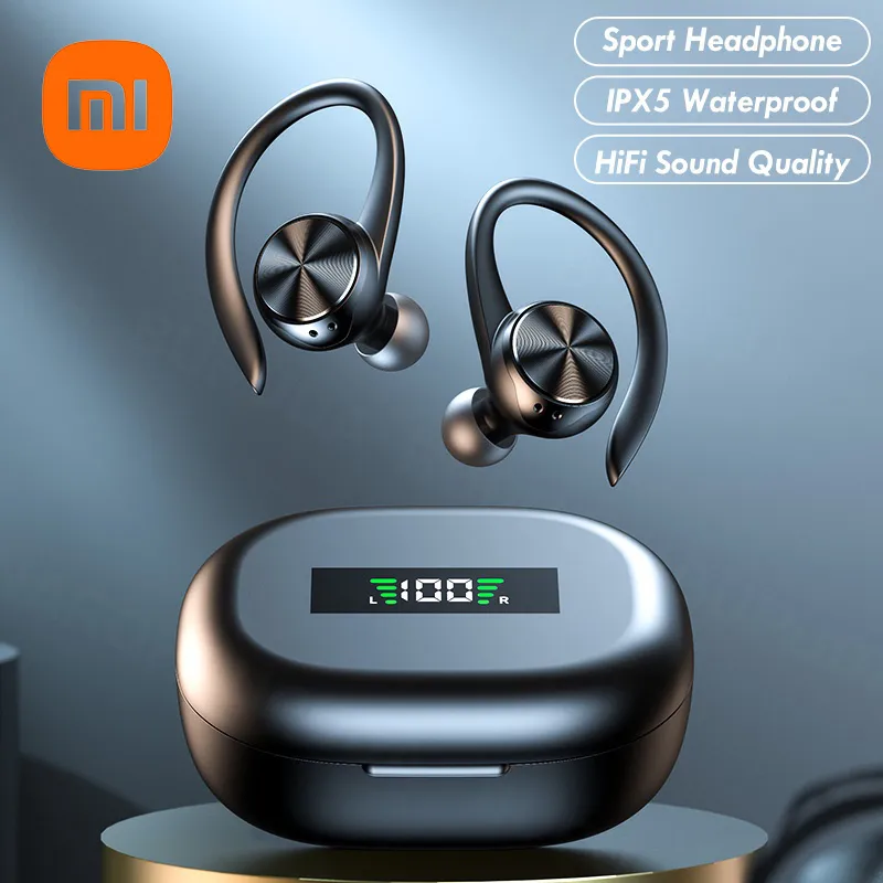 XIAOMI Mini Wireless Bluetooth Headphones R200 Touch Control Earphones With Earhook TWS 9D Stereo Sound Earbuds For Sport