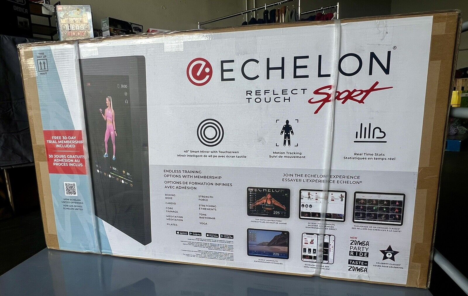 Echelon Reflect Touch Sport Fitness Mirror- BLACK