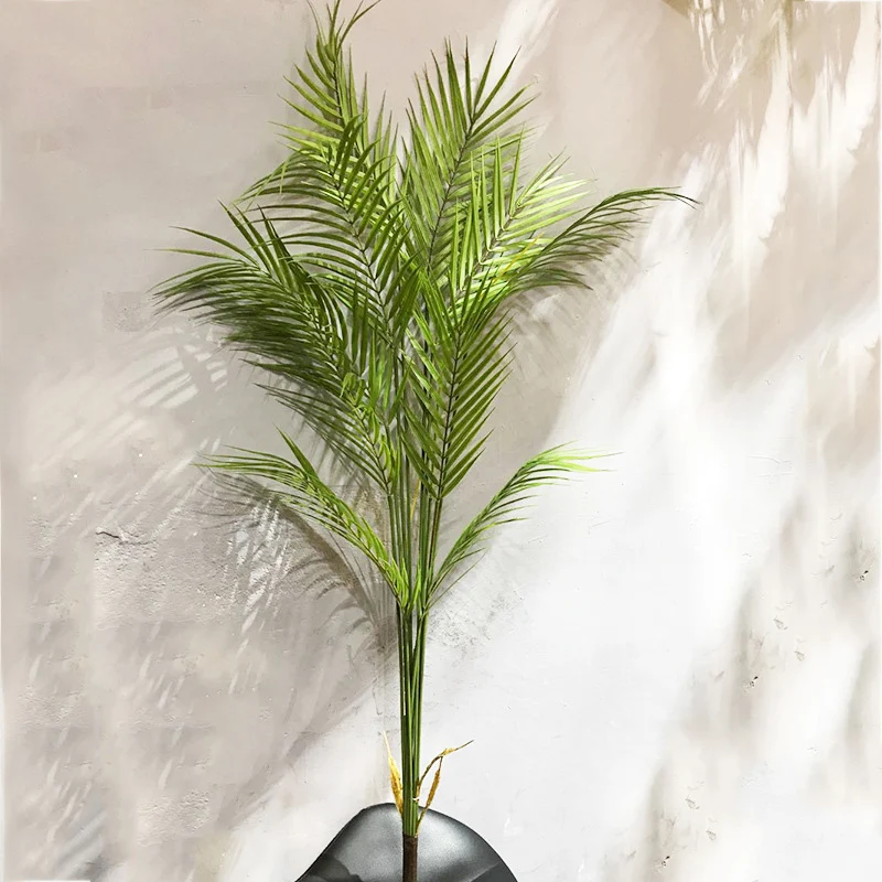 125-80cm Large Artificial Palm Tree Plant Tree Branches Fake Plants Leaves Home Decoration Accessories Garden Room Office Decor