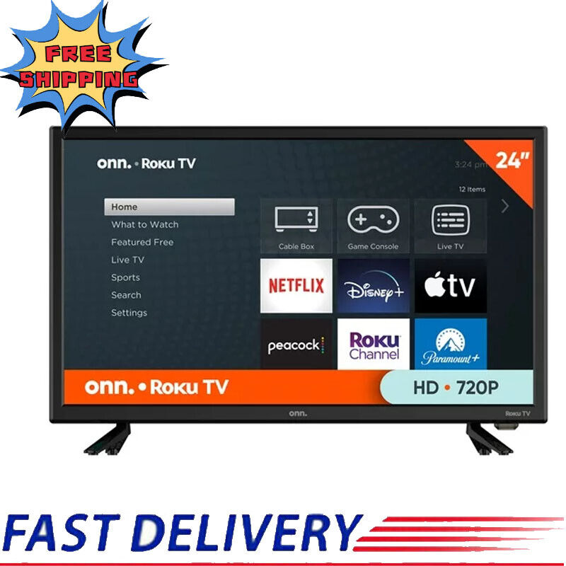 24 In Smart TV HD 720P Resolution LED Display 60 Hz Refresh Rate W/Stand Class