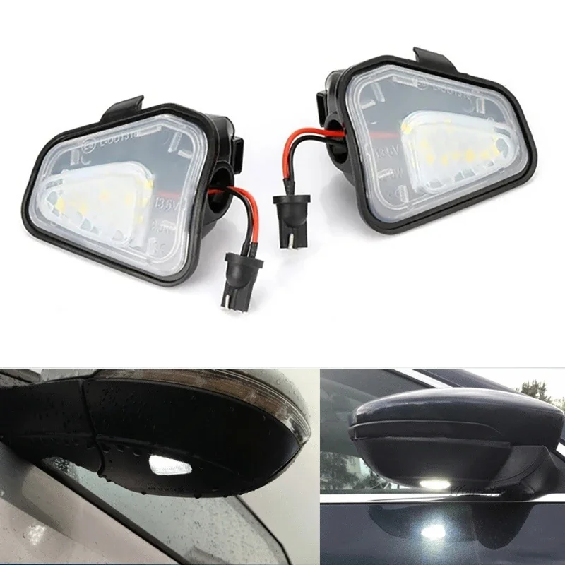 Car LED Under Side Mirror Light Puddle Lamp White Light LED Mirror Puddle Lamp