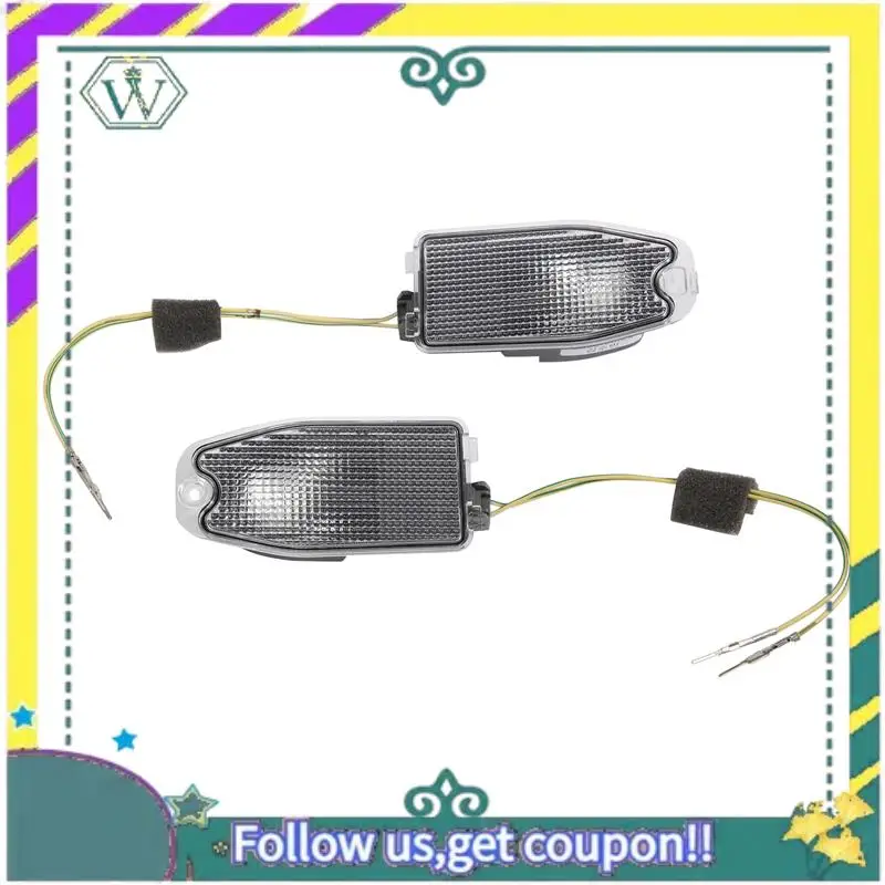 A82U-1Pair Car Outside Mirror Puddle Lights Lamp Replacement Accessories For Hyundai Veracruz Ix55 2007-2015 876143J000 876243J0