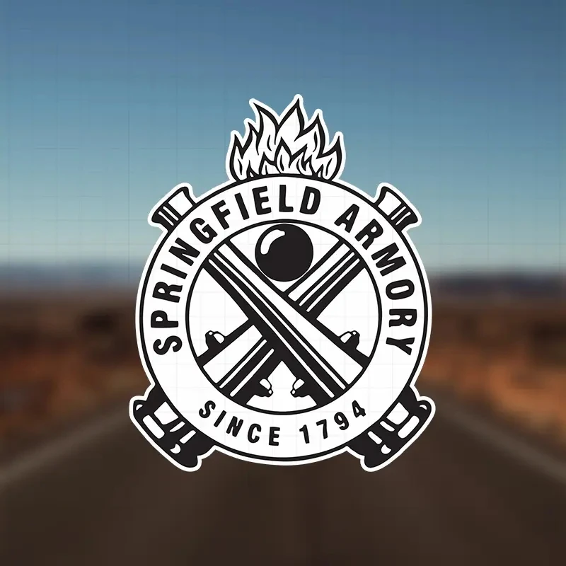 1pc Springfield Armory 1794 Vinyl Helmet Decal - Durable Weatherproof Sticker for Cars, Motorcycles, Boats, Laptops -