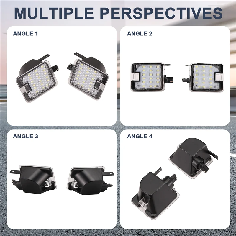 AB16-LED Under Mirror Puddle Light Welcome Light For Ford Focus 3 Kuga 2 S-Max WA6 Canbus Mirror Lamp CV6Z13B374A CV6Z13B375A