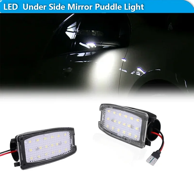 For Land Rover Discovery LR2 LR3 Range Rover Sport Freelander LR4 LED Under Side Mirror Puddle Lights Side Mirror Courtesy Light