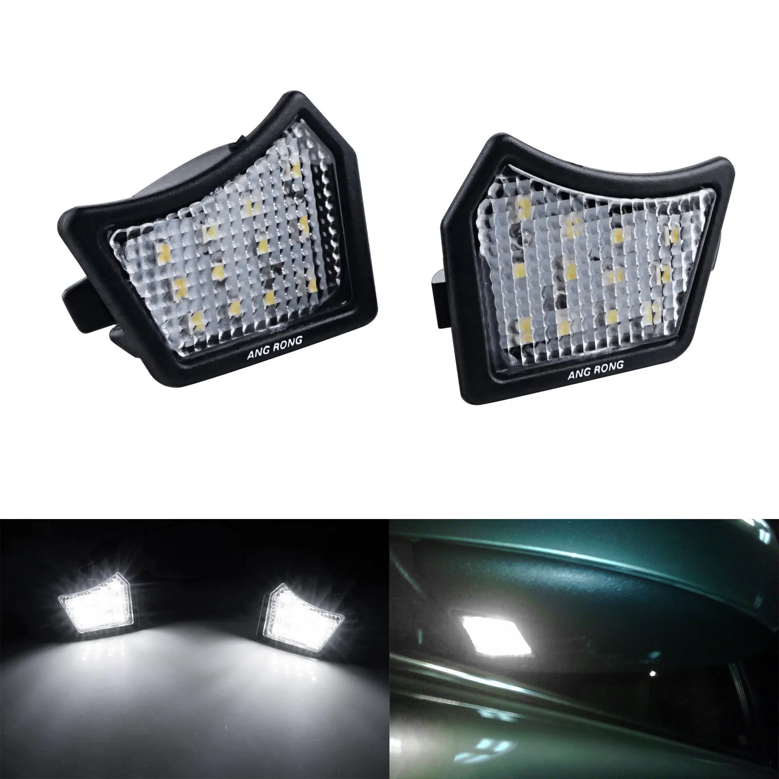 LED Side Under Mirror Puddle Light Lamps For Jaguar XE X760 XF X260 XJ X350 X351
